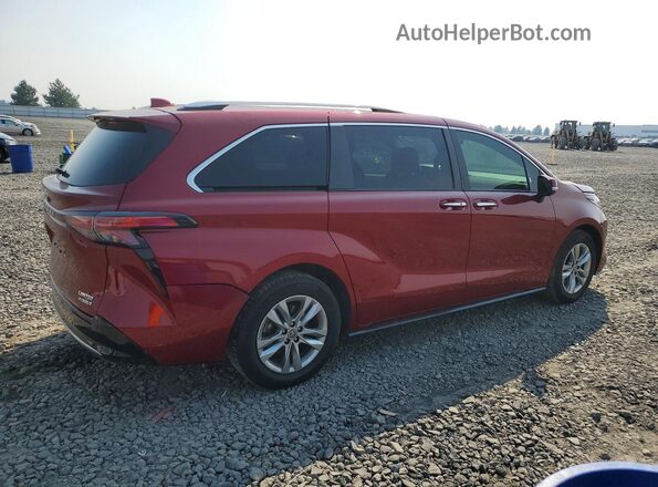5TDZSKFC9PS094367 2023 TOYOTA SIENNA Red Tył prawy