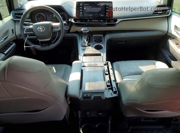 5TDZSKFC9PS094367 2023 TOYOTA SIENNA Red Widok deski rozdzielczej