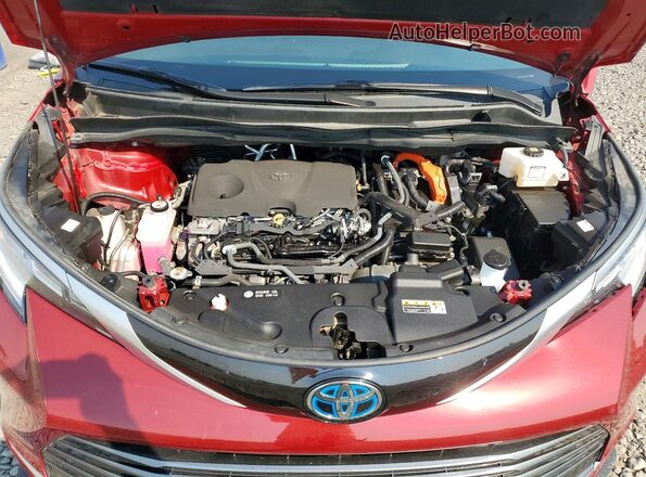 5TDZSKFC9PS094367 2023 TOYOTA SIENNA Red Widok komory silnika