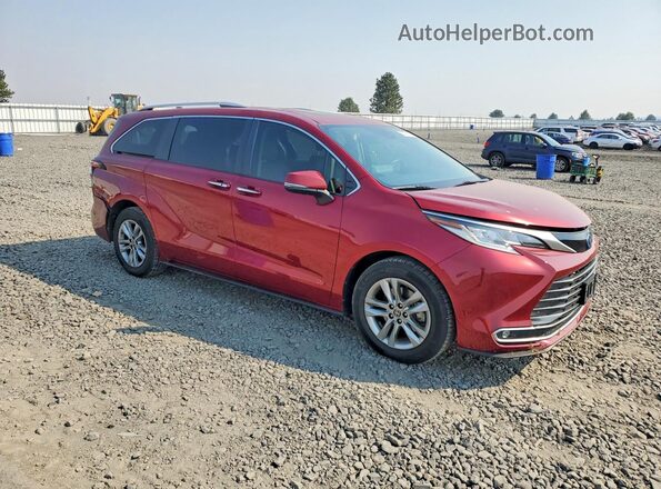 5TDZSKFC9PS094367 2023 TOYOTA SIENNA Red Przód prawy