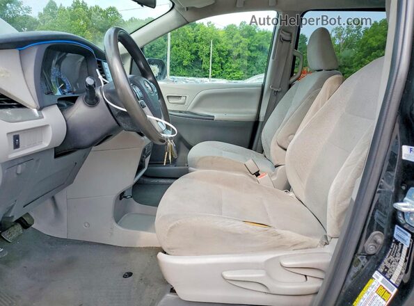 5TDZZ3DC1LS053942 2020 TOYOTA SIENNA Черный Вид салона спереди