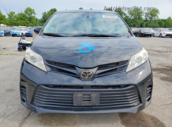 5TDZZ3DC1LS053942 2020 TOYOTA SIENNA Черный Вид спереди