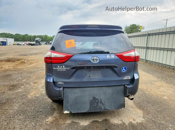 5TDZZ3DC2HS854208 2017 TOYOTA SIENNA Blue ხელსაწყოთა პანელის ხედი