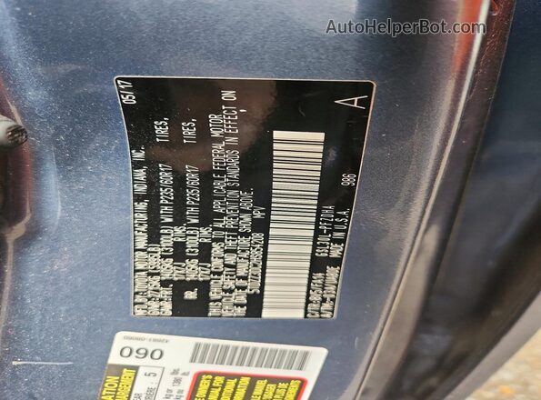 5TDZZ3DC2HS854208 2017 TOYOTA SIENNA Blue 