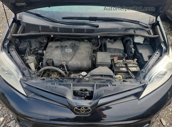 5TDZZ3DC2LS084679 2020 TOYOTA SIENNA Black Vista del compartimento del motor