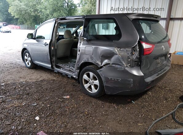 5TDZZ3DC6HS776418 2017 TOYOTA SIENNA Gray Հետևի ձախ