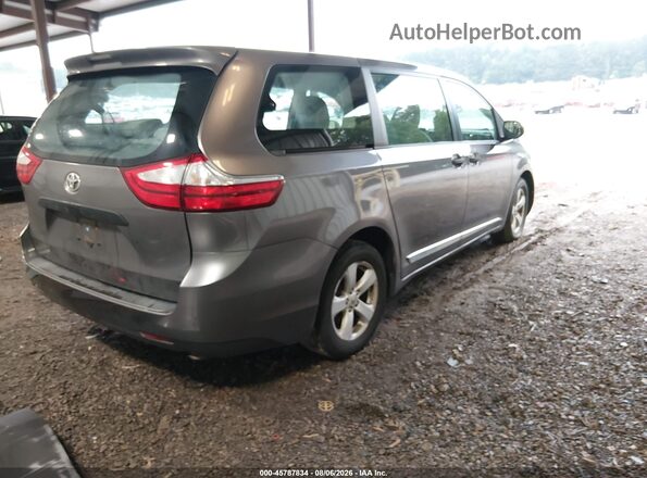 5TDZZ3DC6HS776418 2017 TOYOTA SIENNA Gray Հետևի աջ