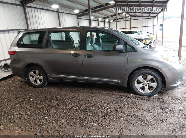 5TDZZ3DC6HS776418 2017 TOYOTA SIENNA Gray Սալոնի 360 աստիճան տեսք