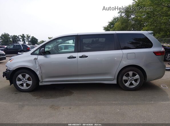 5TDZZ3DC6LS079386 2020 TOYOTA SIENNA Silver Вид задньої частини салону
