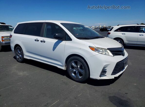 5TDZZ3DC9LS046169 2020 TOYOTA SIENNA White Delantero derecho