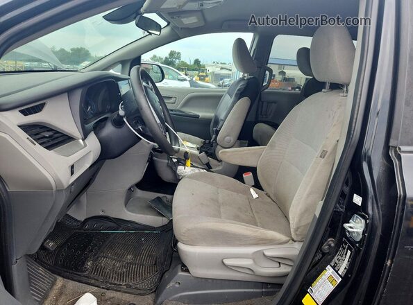 5TDZZ3DC9LS084159 2020 TOYOTA SIENNA Черный Вид салона спереди