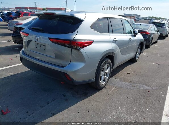 5TDZZRAH0LS508654 2020 TOYOTA HIGHLANDER Silver Trasero derecho