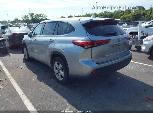 5TDZZRAH0LS508654 2020 TOYOTA HIGHLANDER Silver Trasero izquierdo