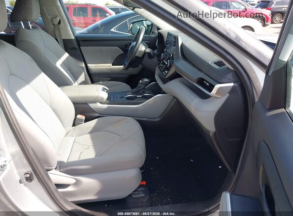 5TDZZRAH0LS508654 2020 TOYOTA HIGHLANDER Silver Vista interior delantera