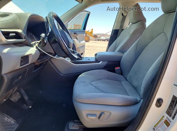 5TDZZRAH4MS528374 2021 TOYOTA HIGHLANDER White წინა სალონის ხედი