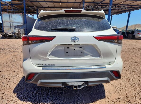 5TDZZRAH4MS528374 2021 TOYOTA HIGHLANDER White უკანა ხედი