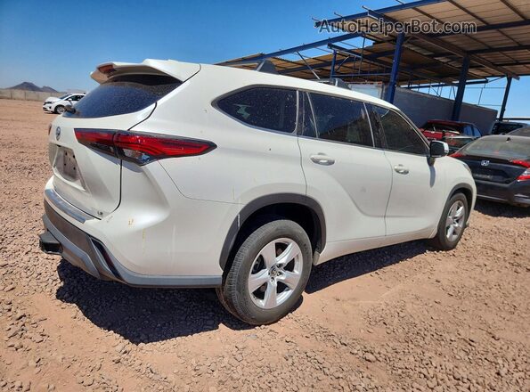 5TDZZRAH4MS528374 2021 TOYOTA HIGHLANDER White უკანა მარჯვენა
