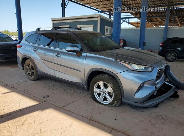 5TDZZRAH8LS009116 2020 TOYOTA HIGHLANDER Blue Առջևի աջ