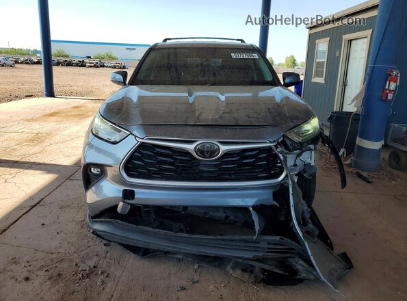 5TDZZRAH8LS009116 2020 TOYOTA HIGHLANDER Blue Դիմացի տեսք