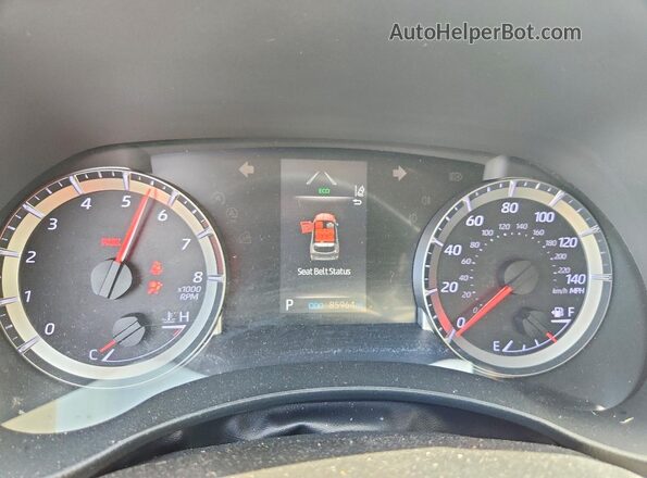 5TDZZRAH8MS054154 2021 TOYOTA HIGHLANDER Black Вид щитка приладів
