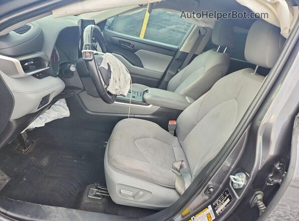 5TDZZRAHXMS530033 2021 TOYOTA HIGHLANDER Gray წინა სალონის ხედი