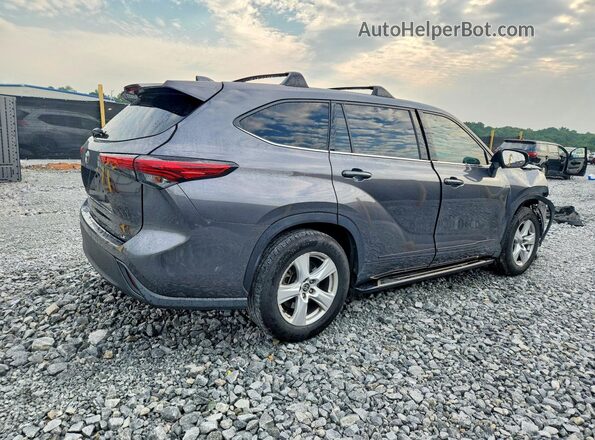 5TDZZRAHXMS530033 2021 TOYOTA HIGHLANDER Gray უკანა მარჯვენა