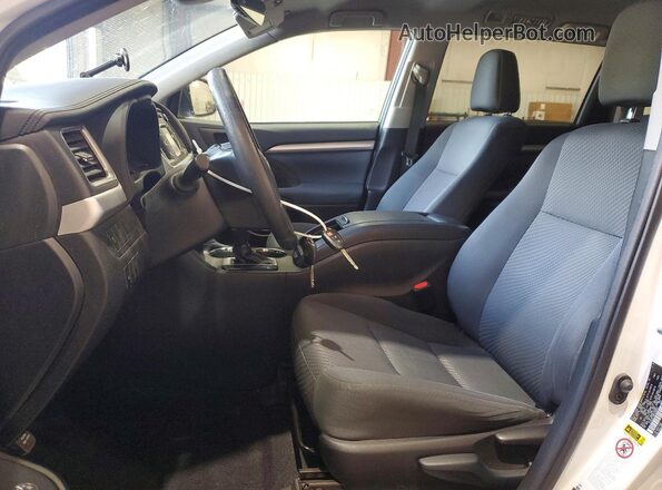 5TDZZRFH0KS365633 2019 TOYOTA HIGHLANDER White Սալոնի դիմացի տեսք