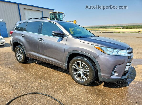 5TDZZRFH1HS227771 2017 TOYOTA HIGHLANDER Gray Przód prawy
