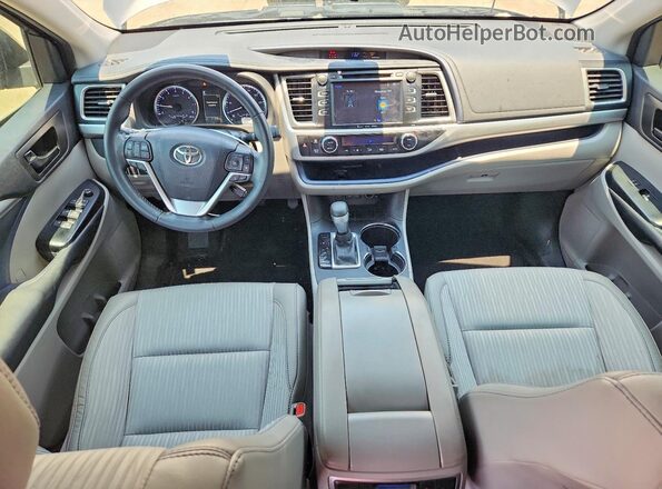 5TDZZRFH1HS227771 2017 TOYOTA HIGHLANDER Gray Widok deski rozdzielczej