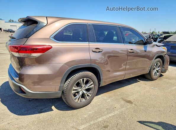 5TDZZRFH1JS244527 2018 TOYOTA HIGHLANDER Brown Tył prawy