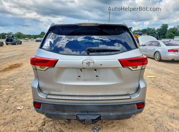 5TDZZRFH2HS199706 2017 TOYOTA HIGHLANDER Silver Հետևի տեսք