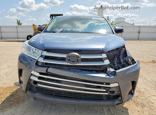 5TDZZRFH3HS222541 2017 TOYOTA HIGHLANDER Blue Front view