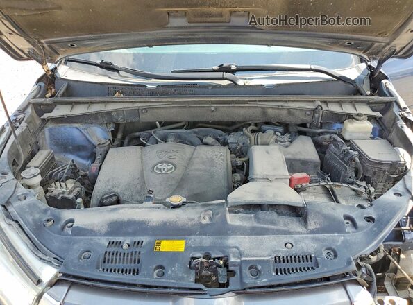 5TDZZRFH3HS222541 2017 TOYOTA HIGHLANDER Blue Engine compartment view