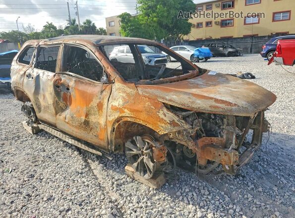 5TDZZRFH3KS293844 2019 TOYOTA HIGHLANDER Burn Delantero derecho