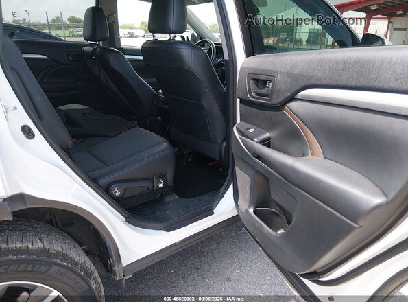 5TDZZRFH5HS199022 2017 TOYOTA HIGHLANDER White Vista de la etiqueta del VIN