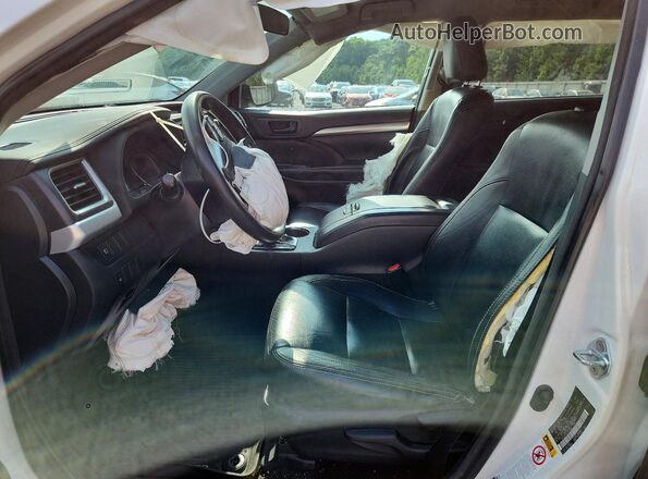 5TDZZRFH5JS274338 2018 TOYOTA HIGHLANDER Белый Вид салона спереди