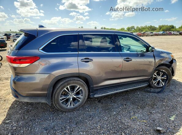 5TDZZRFH7HS198101 2017 TOYOTA HIGHLANDER Gray Задня права чверть