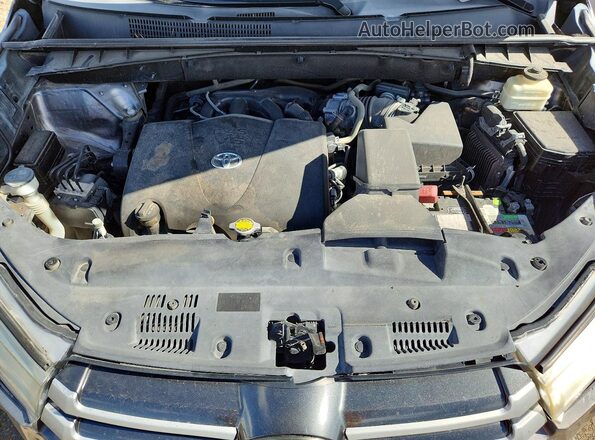5TDZZRFH7HS198101 2017 TOYOTA HIGHLANDER Gray Вид підкапотного простору