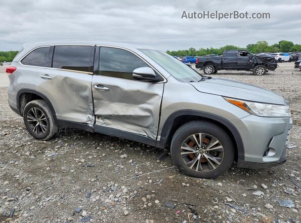 5TDZZRFH7KS289747 2019 TOYOTA HIGHLANDER Silver წინა მარჯვენა