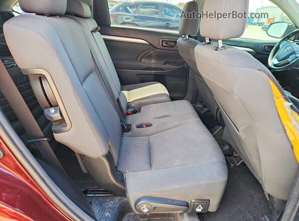 5TDZZRFH8JS268694 2018 TOYOTA HIGHLANDER Maroon Vista de los asientos traseros