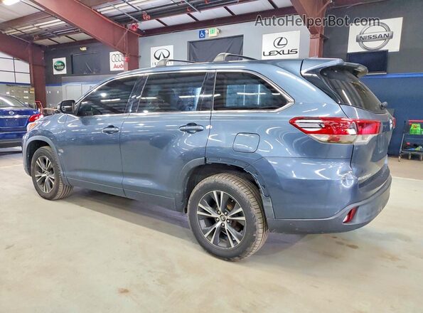 5TDZZRFH9JS241083 2018 TOYOTA HIGHLANDER Blue Հետևի ձախ