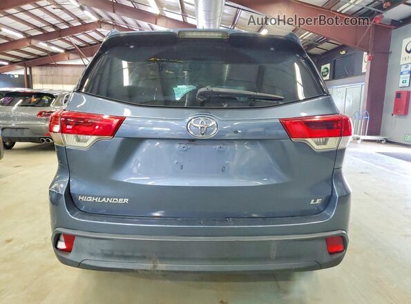 5TDZZRFH9JS241083 2018 TOYOTA HIGHLANDER Blue Հետևի տեսք