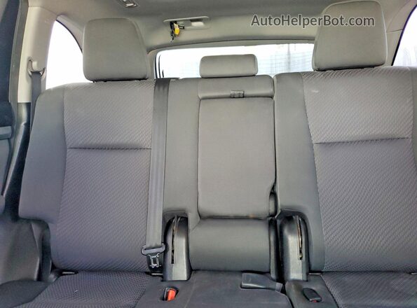 5TDZZRFH9JS242170 2018 TOYOTA HIGHLANDER White უკანა სავარძლების ხედი