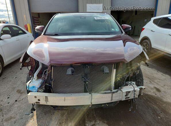 5TDZZRFH9JS247126 2018 TOYOTA HIGHLANDER Темно-бордовый Вид спереди