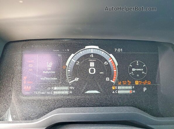5TF1A5AB6TX055398 2026 TOYOTA TUNDRA Серый Вид щитка приборов