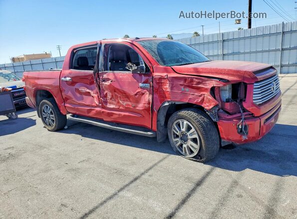 5TFAY5F10HX607982 2017 TOYOTA TUNDRA Burgundy Przód prawy