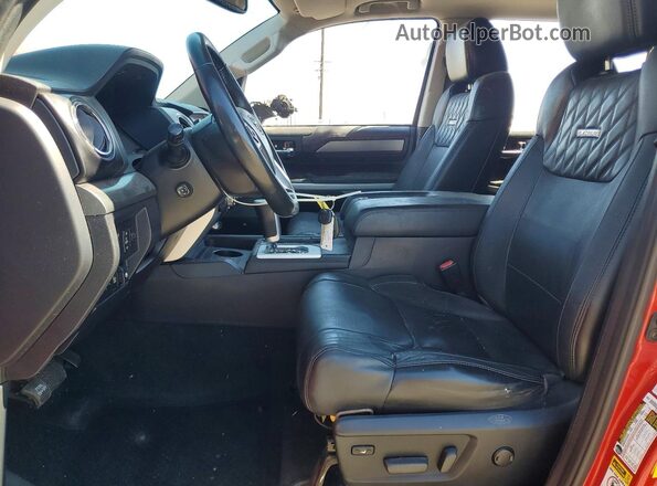5TFAY5F10HX607982 2017 TOYOTA TUNDRA Burgundy Widok wnętrza z przodu