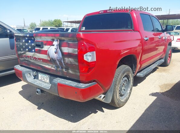 5TFAY5F10KX813746 2019 TOYOTA TUNDRA Red Trasero derecho