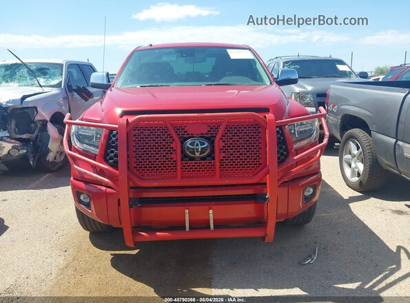 5TFAY5F10KX813746 2019 TOYOTA TUNDRA Red Vista del cuadro de instrumentos