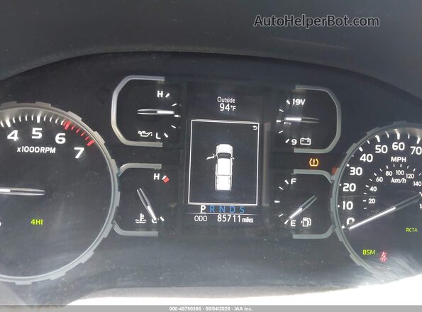 5TFAY5F10KX813746 2019 TOYOTA TUNDRA Red Vista de los asientos traseros